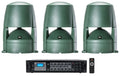 (3) JBL CONTROL 88M 8" Commercial 70v Outdoor Landscape Sizepeakers + Amplifier