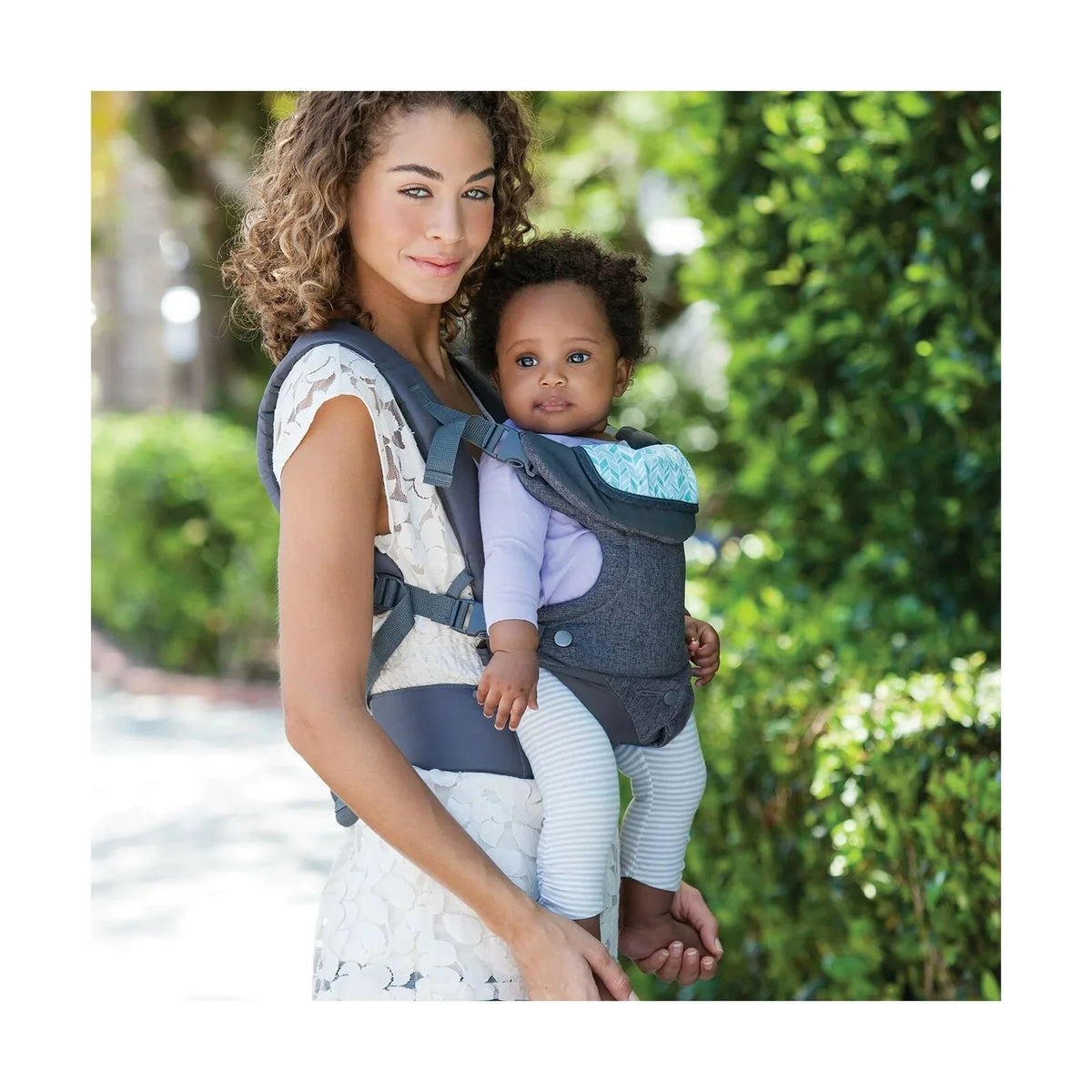 Infantino Flip Advanced 4-in-1 Carrier - Ergonomic, convertible, face-in and face-out front and back carry for newborns and older babies 8-32 lbs