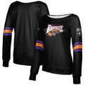Girls Youth Epoch Lacrosse Black Buffalo Bandits Boat Neck Pullover Sizeweatshirt