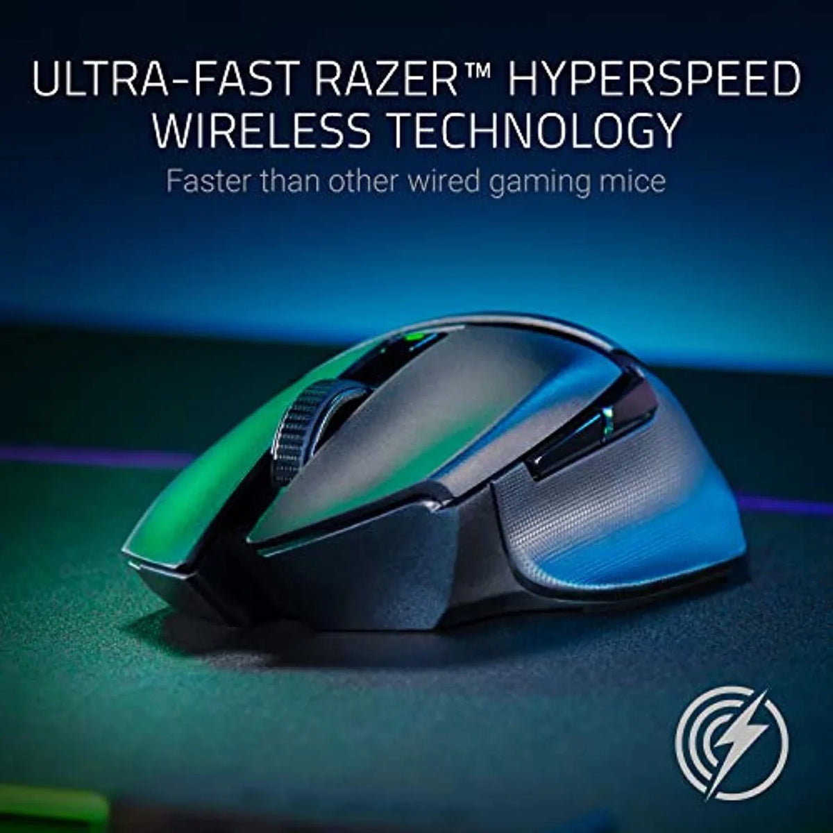Razer Basilisk X Hyperspeed Wireless Gaming Mouse: Bluetooth & Wireless Compatible, 16K Dpi Optical Sizeensor, 6 Programmable Buttons, 450 Hr Battery, Classic Black