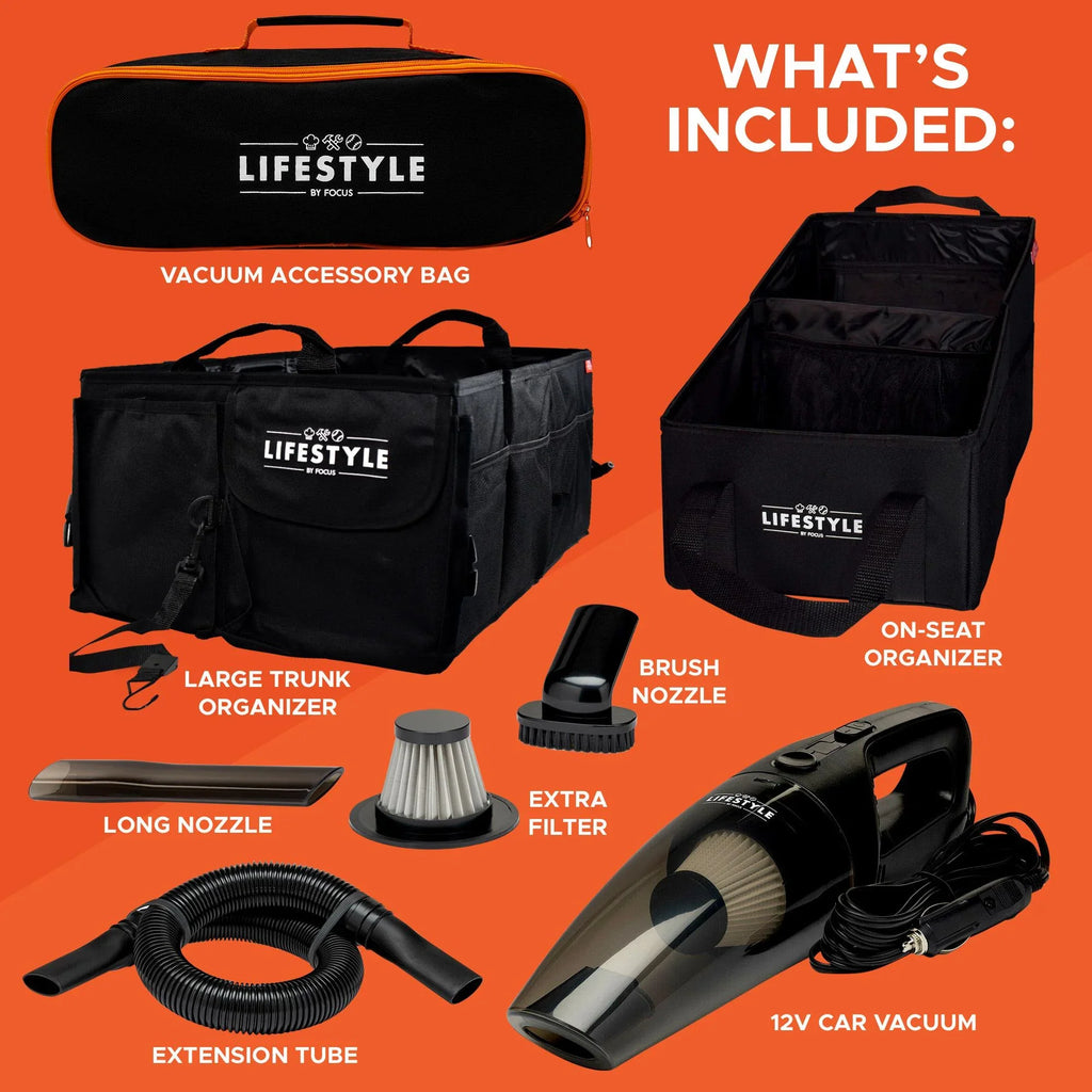 Lifestyle by Focus Car Organizer and Vacuum Sizeet