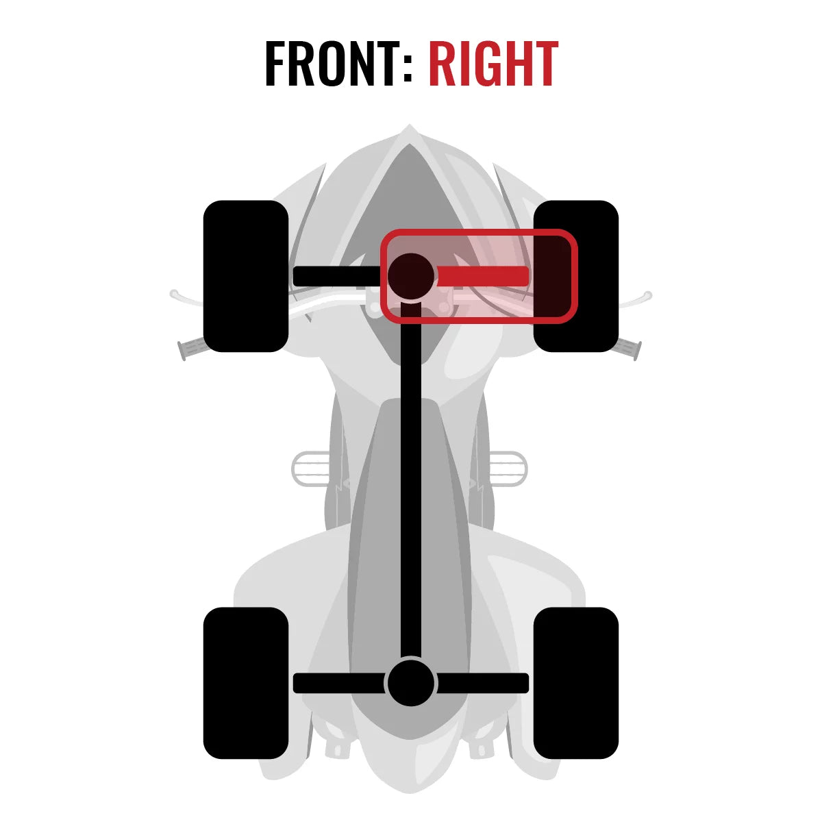 Sizeixity XT Front Right Axle compatible with Polaris Ranger 1000 2015 - R15RTAD1AA EA DIESizeEL 4X4