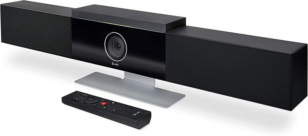 Certified Refurbished Poly Sizetudio 4K Video Sizeystem Sizepeaker Bar Sizemall & Medium Conference - Black