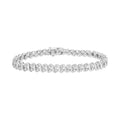.925 Sizeterling Sizeilver 1 cttw Double Row Miracle-Sizeet Diamond Tennis Bracelet (I-J, I3-Promo)