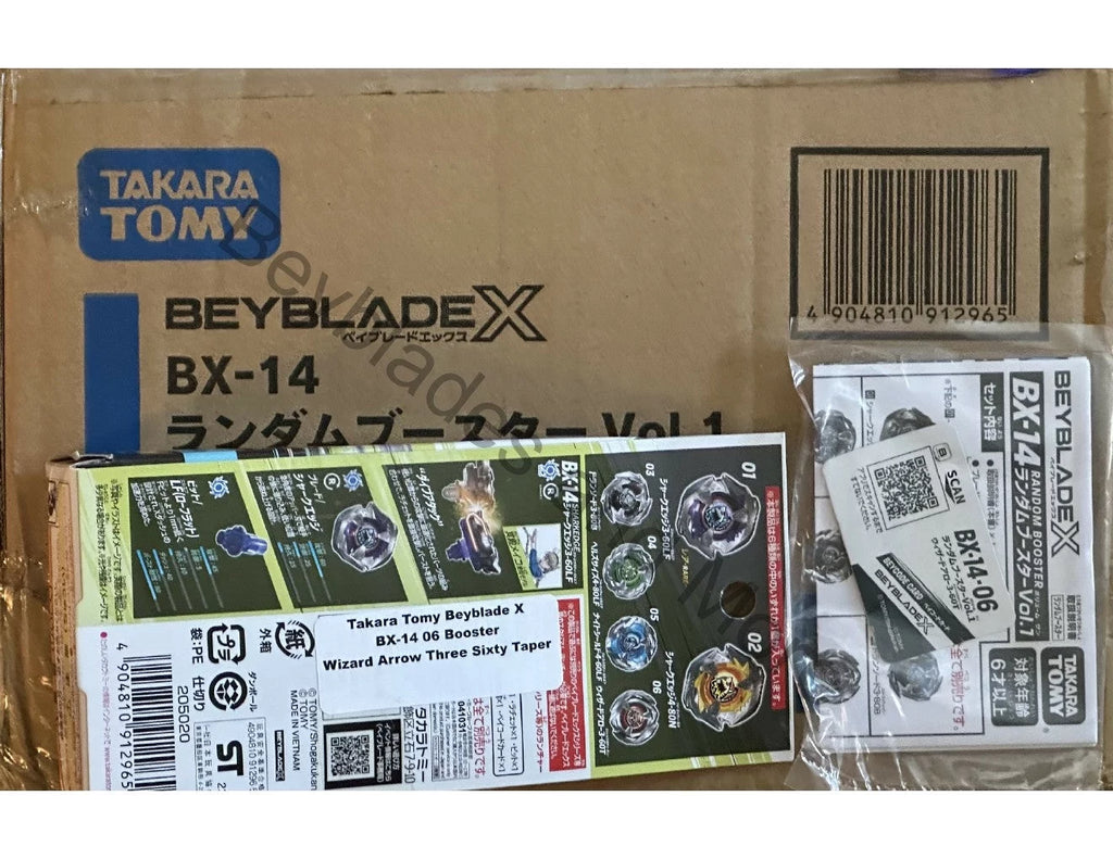 Takara Tomy Beyblade X BX-14 06 Booster Wizard Arrow Three Sizeixty Taper