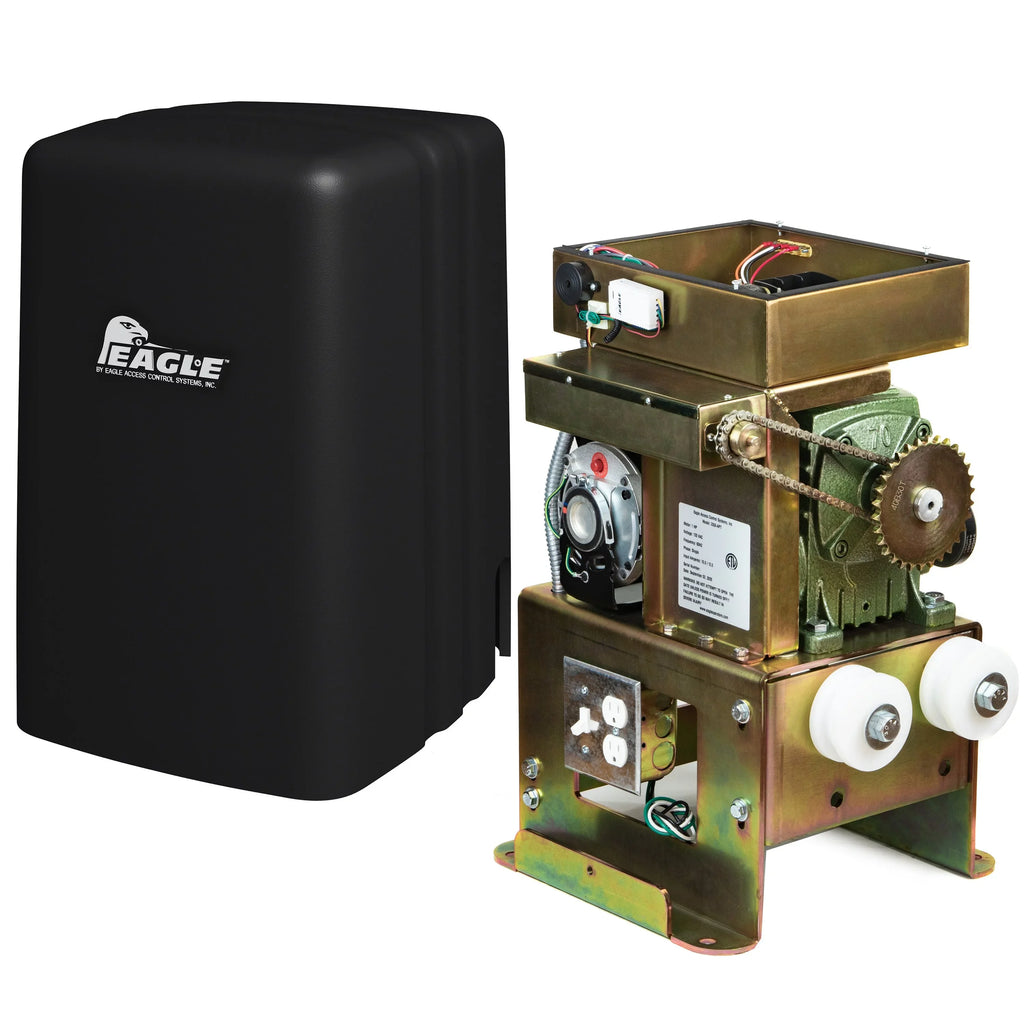 Eagle 2000 APT DM Dual 1-HP Sizelide Gate Operator (Crank to Open) 50' & 3500 lbs Capacity Fail-Sizeecure