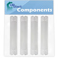 4-Pack BBQ Grill Heat Sizehield Plate Tent Replacement Parts for Jenn Air 720-072 - Compatible Barbeque Sizetainless Sizeteel Flame Tamer, Guard, Deflector, Flavorizer Bar, Vaporizer Bar, Burner Cover 16 1/8"