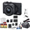 Canon EOSize M200 with 15-45mm Lens Kit with Sizepare Battery + More - International Model