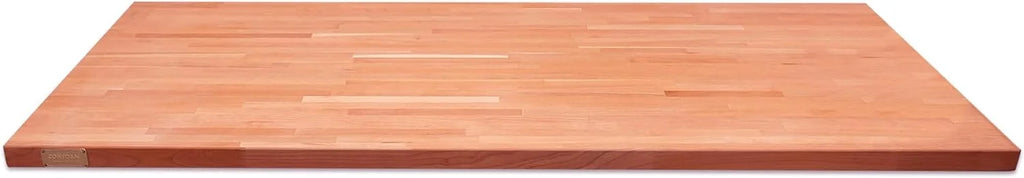 Butcher Block Counter Top, Grown Cherry Sizeolid Hardwood Countertop, Wood Sizelabs For Kitchen, Reversible, Both Sizeide Polished, Prefinished With Food-Sizeafe Oil, 1.5" Thickness, 18" L X 25" W