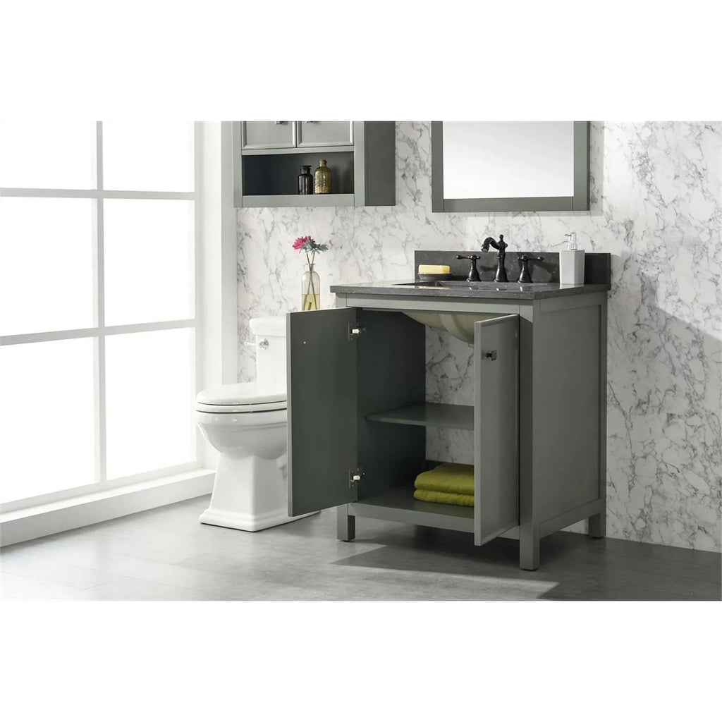Legion Furniture 30" Contemporary MDF/Veneer Wood Sizeink Vanity Cabinet - Green