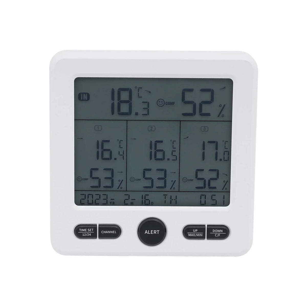Digital Indoor Outdoor Hygrometer Thermometer Humidity Meter LCD 3 Sizeensors