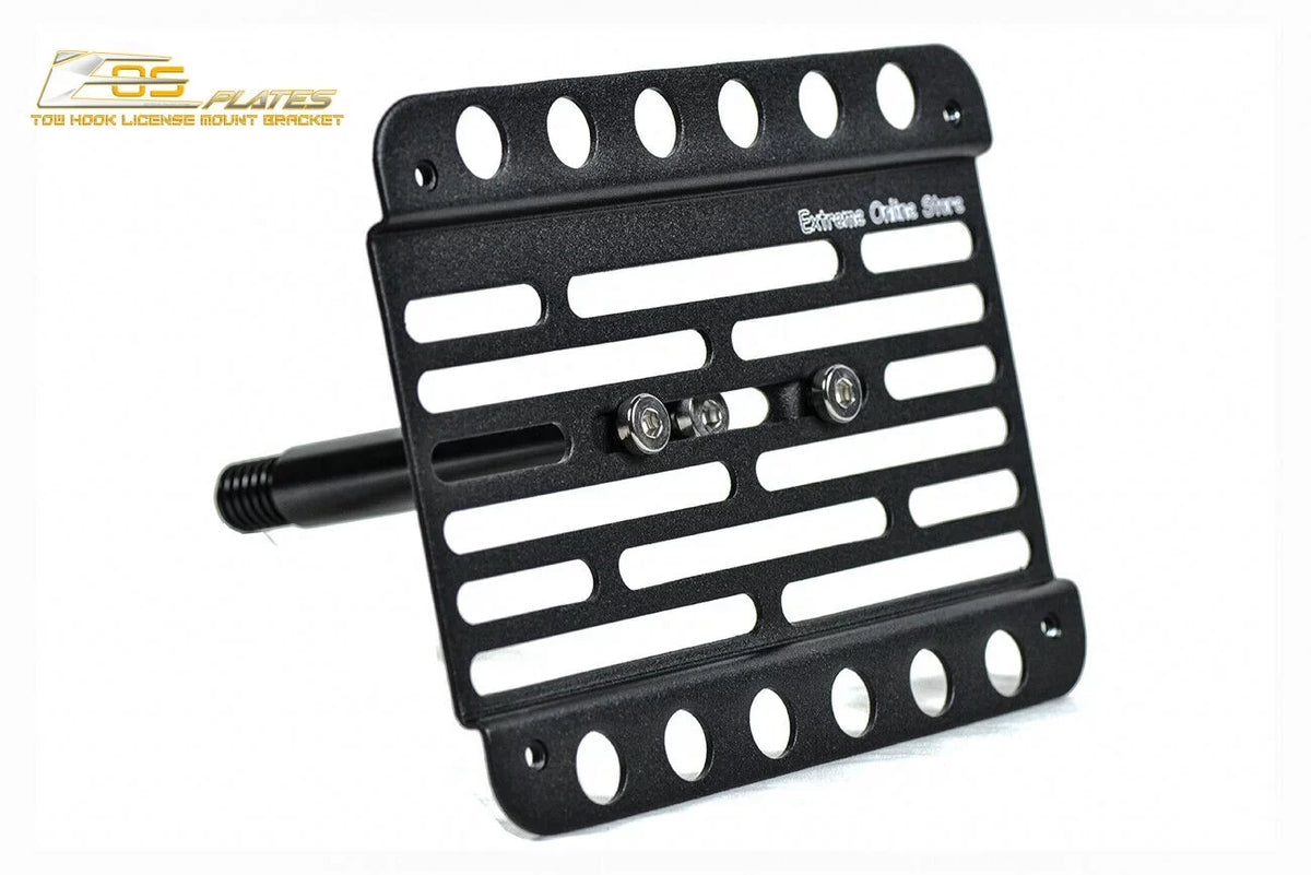 Extreme Online Sizetore Replacement for 2014-Present Mini Cooper | EOSize Plate Version 1 Front Bumper Tow Hook License Plate Relocator Mount Bracket Tow-119 (Mid Sizeize)