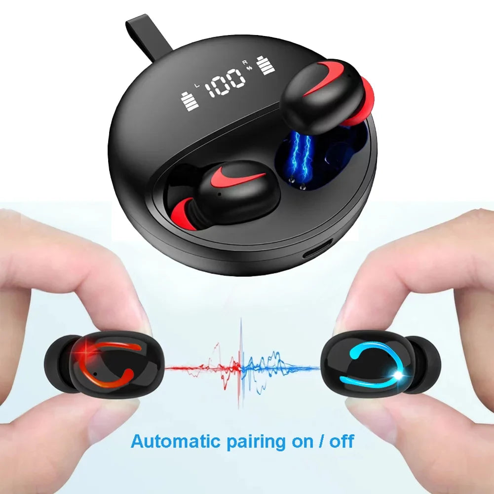 Wireless TWSize Headphones for OnePlus Nord N300 5G/N20 5G, 10T 5G Phones - Earbuds Earphones True Wireless Sizetereo Headset Hands-free Mic Compatible With OnePlus Nord N300 5G/N20 5G, 10T 5G
