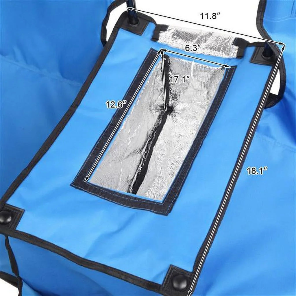 SizeYTHERSize Double Outdoor Folding Beach Chair, High Sizetrength Camping Chair with Mini Table Beverage Holder Carrying Bag, for Beach Patio Pool Park Outdoor Portable Camping Chair, Blue