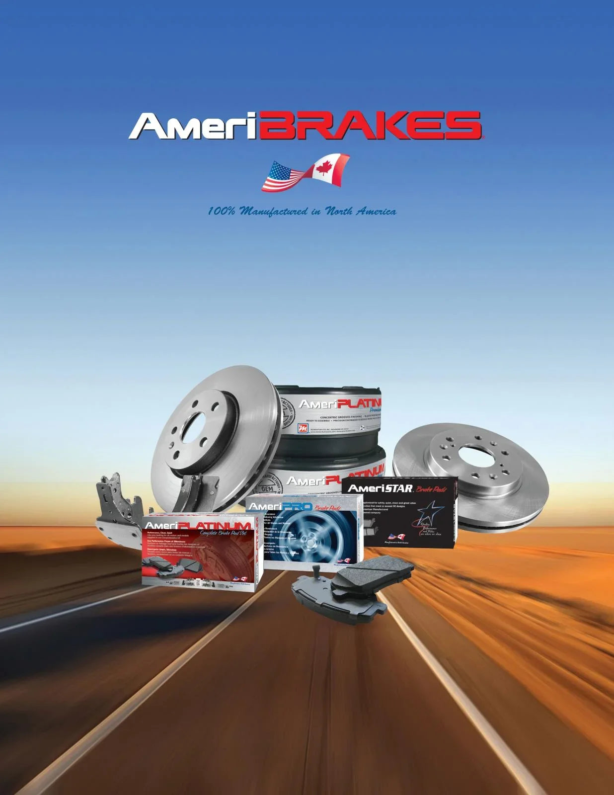 AmeriPro Premium Ceramic Disc Brake Pads Hadeware For Acura RDX 2.0L 2019-2022