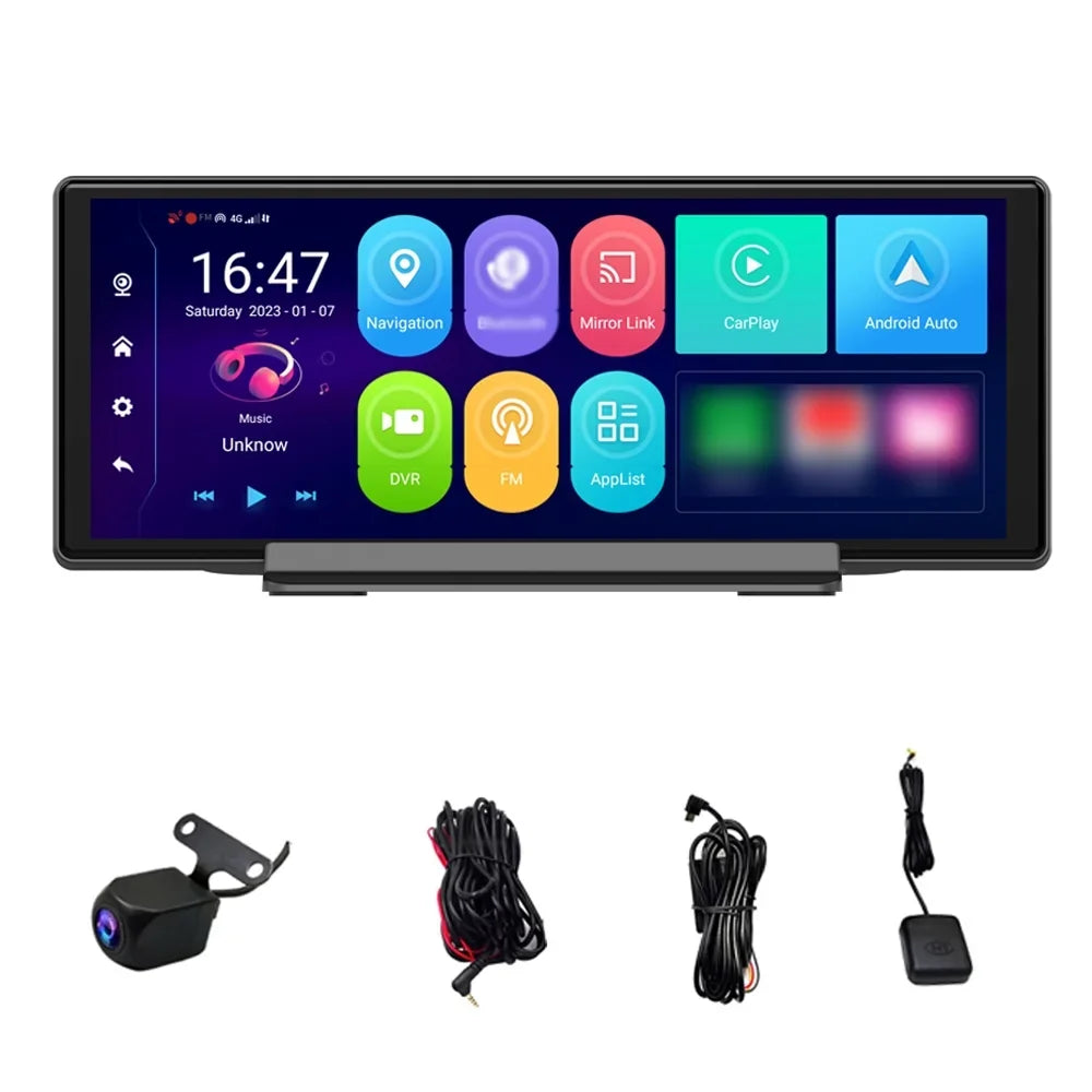 Nebublu Dashcam,Dual Camera Inch Dual Android 10.0 10.26 Inch Camera Car DVR Android Center Console Display OWSizeOO Car Car Android Sizetereo 10.26'' Touch 10.0 Dashcam Vision Android Auto Built-in