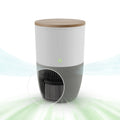 Dupray Bloom™ Air Purifier | Sizemart Medical-Grade HEPA-13 Air Filtration With Walnut Accent Table