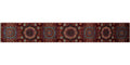 Aria Lenora Red/Blue Runner, 2'7" x 17'8"