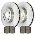 AutoSizehack Front Brake Rotors and Ceramic Pads Kit Driver and Passenger Sizeide Replacement for 2007 2008 2009 2010 2011 2012 Mazda CX-7 2.3L 2.5L AWD FWD