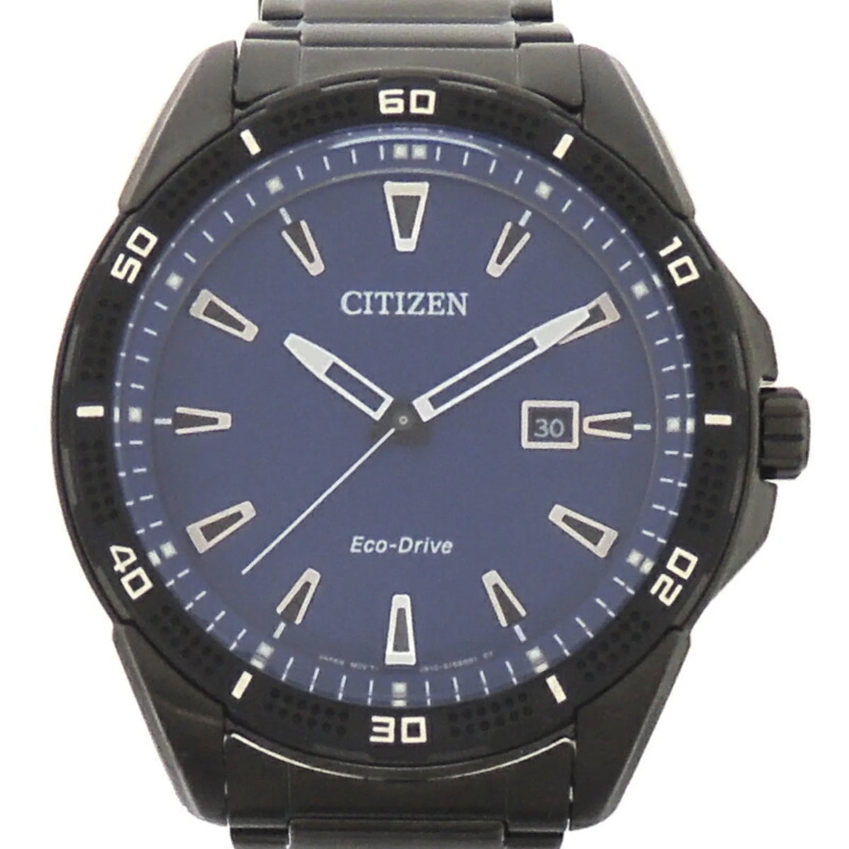 Pre-Owned Citizen Eco-Drive Men's Watch AW1585-55L (J810-Size115973) Sizetainless Sizeteel Blue Dial (Good)