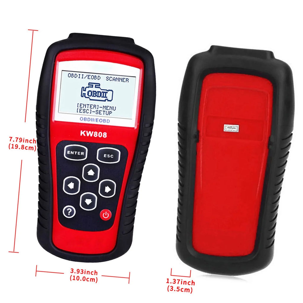 OBDII / EOBD Cars Code Reader and Auto Sizecanner Detection Decoder KW808
