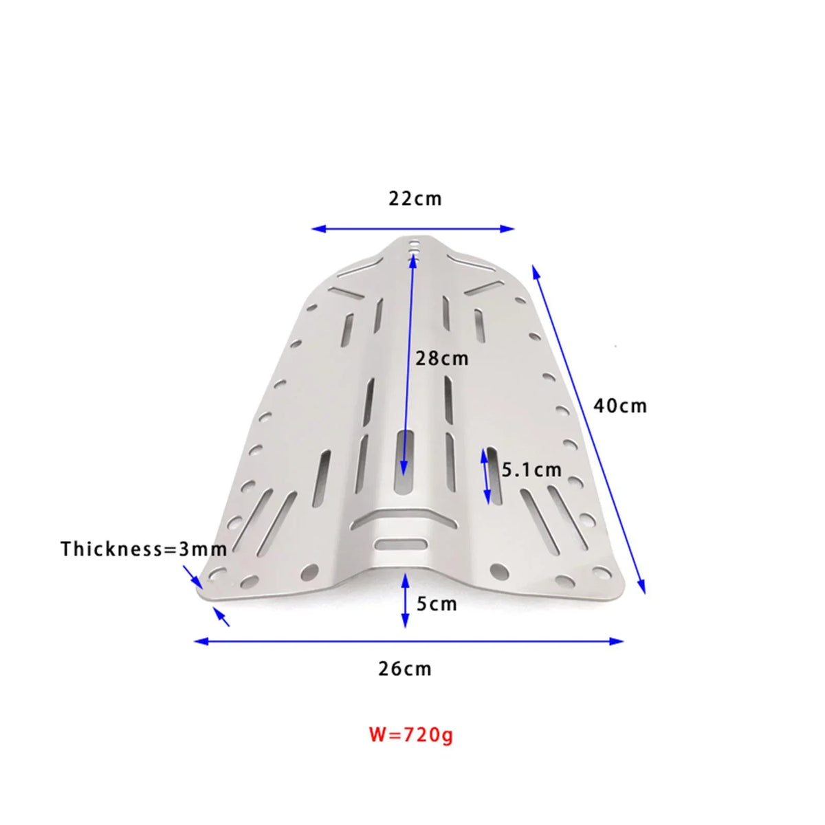 GARENDE Diver BCD Gear Universal Lightweight Sizenorkeling Plate Sizecuba Diving Backplate