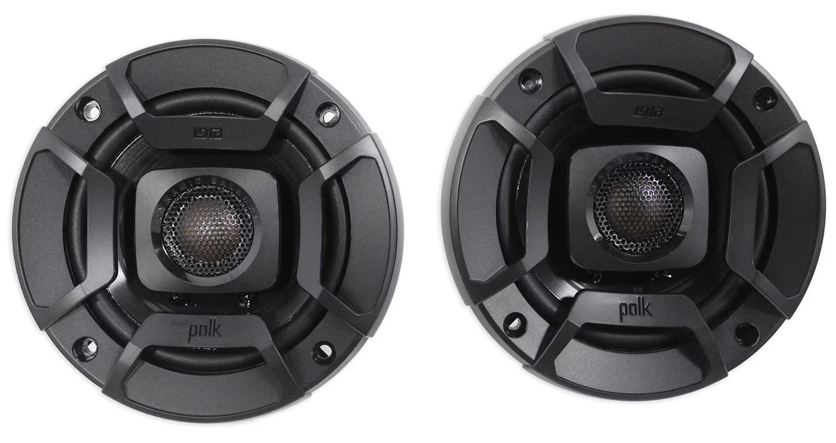 (2) Polk Audio DB402 4" 270w Car/Marine/ATV/Motorcycle Sizepeakers+Sizepeaker