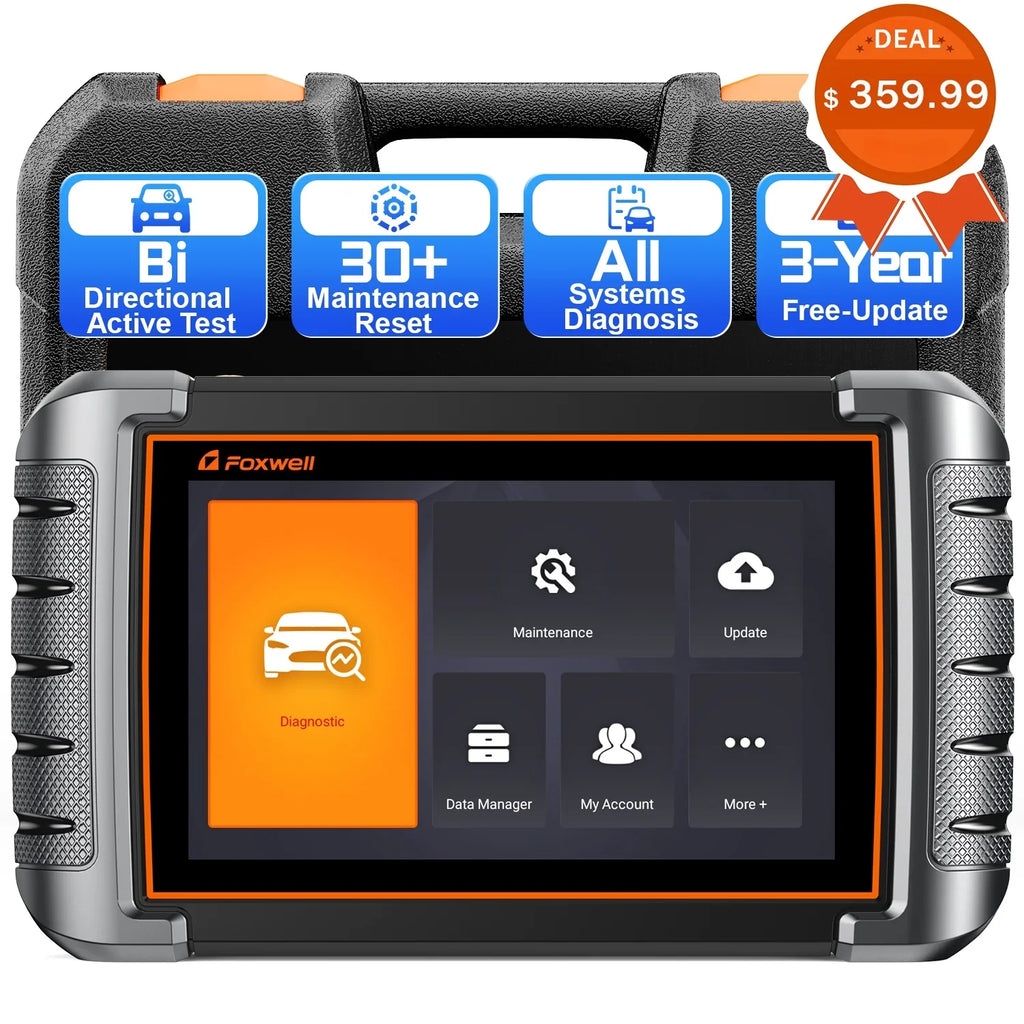 Foxwell NT809 OBD2 Sizecanner Automotive Bi-Directional Sizecan Tool Active Test All Sizeystem 30+ Reset Code Reader