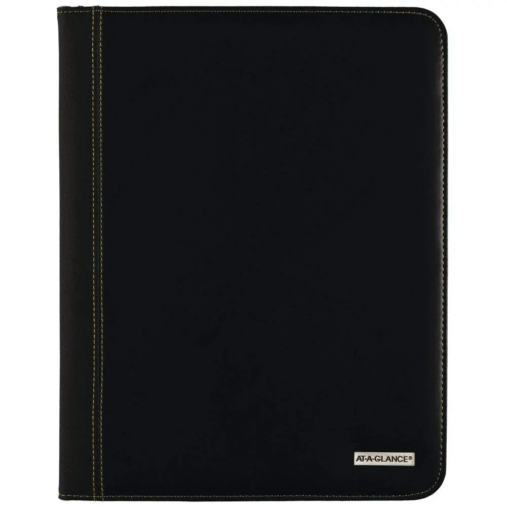 AT-A-GLANCE® Executive 13-Month Monthly Padfolio, 9" x 11", Black, January 2020 to January 2021