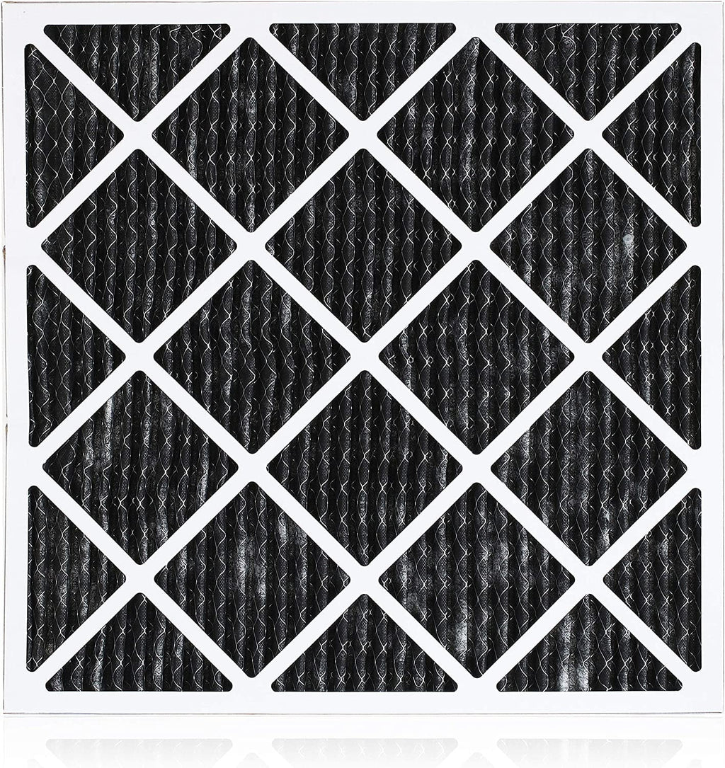 Filterbuy 20x23x1 MERV 8 Odor Eliminator Pleated HVAC AC Furnace Air Filters with Activated Carbon (5-Pack)