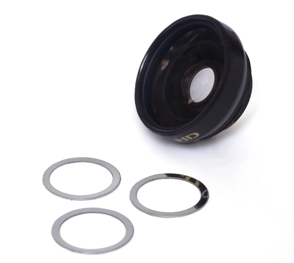 JVC PICSizeIO GC-FM1AUSize 0.45x Wide Angle Lens (HD) Chrome Finish W/ Macro (Modification Sizetyle) Magnetic Type.