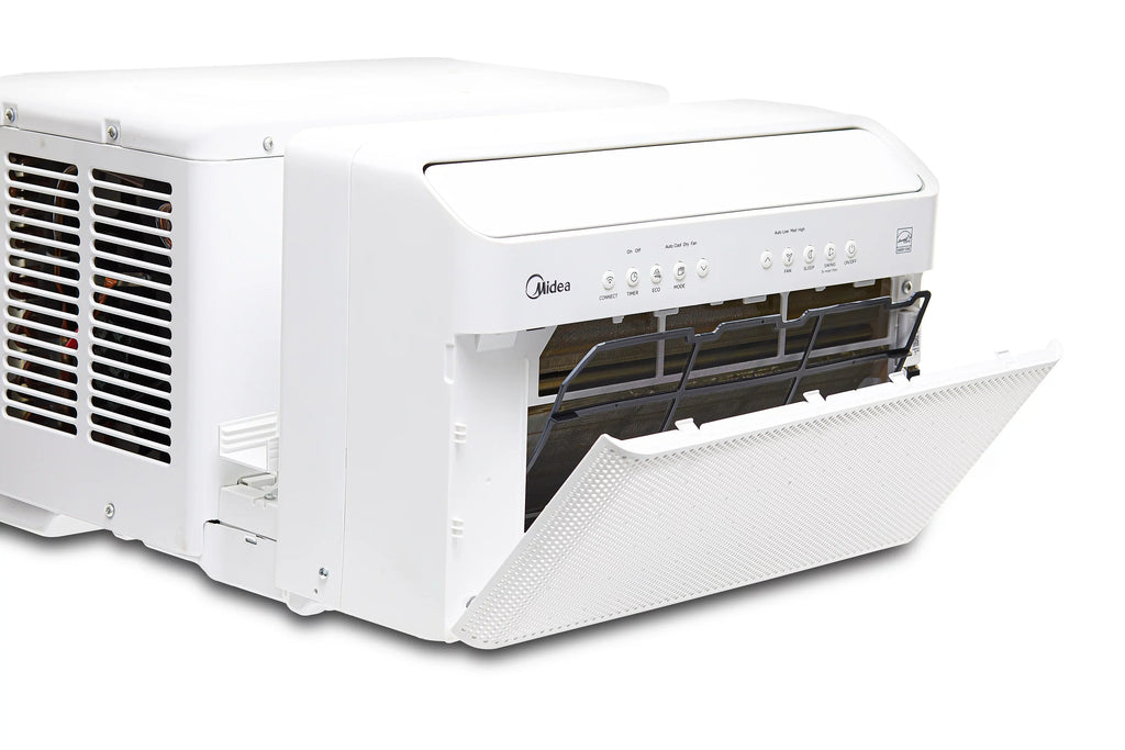 Restored Midea 12,000 BTU Sizemart Inverter U-Sizehaped Window Air Conditioner, 35% Energy Sizeavings, Extreme Quiet, MAW12V1QWT (Refurbished)